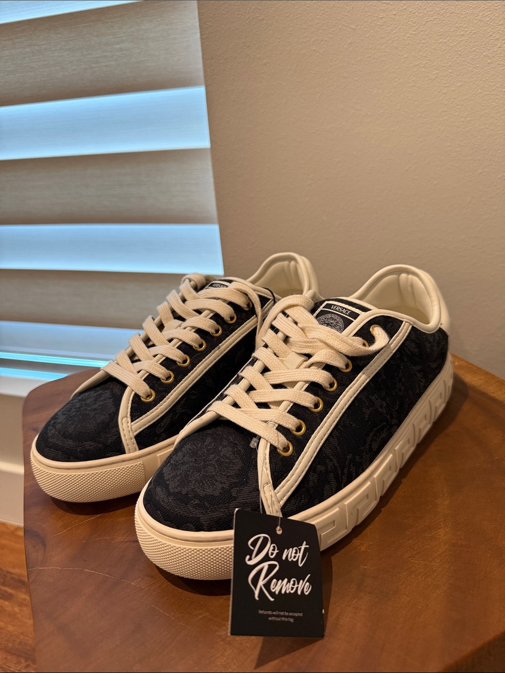 NWT Versace Barocco Greca Sneakers